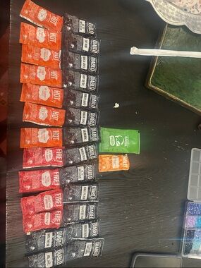 Taco Bell Sauce Packet Assortment - Red, Orange, Black, Green